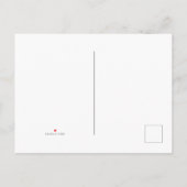 シニメリーーエレガント王室のブルーのクリスマスカード 案内ポストカード (裏面)