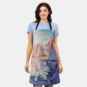 シニャック・サントロペス港 エプロン (着用した状態)