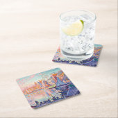 シニャック・サントロペス港 スクエアペーパーコースター (インサイチュ)