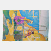 シニヤック井戸の女性たち キッチンタオル (横)