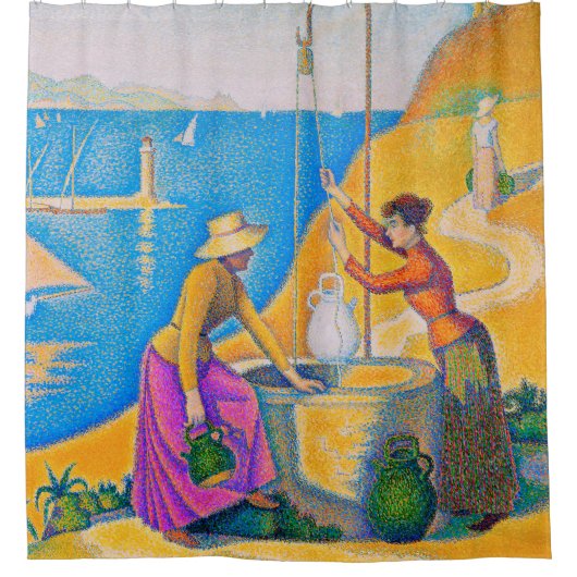 シニヤック井戸の女性たち シャワーカーテン (正面)