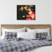 シニョール・マルシリオ・カソッティと彼の妻フォスティナ キャンバスプリント (インサイチュ (寝室))