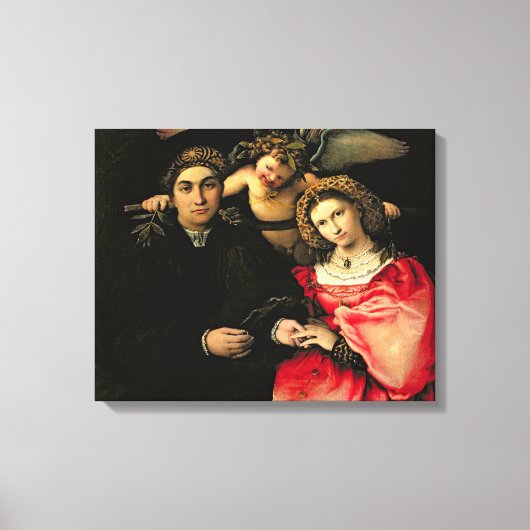 シニョール・マルシリオ・カソッティと彼の妻フォスティナ キャンバスプリント (正面)