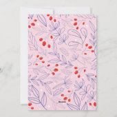 シニー、カラフル、フローラ·クリスマス·カード シーズンカード (裏面)