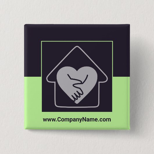 シニ気にアカスタム文字のロゴとカスタムプロモーション 缶バッジ (正面)