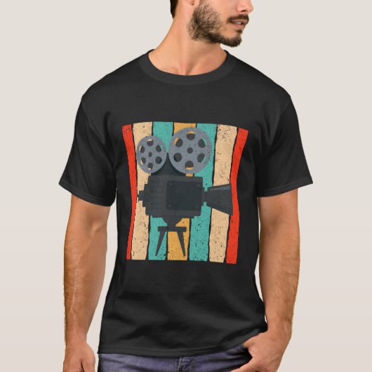 シネマカメラムービープロジェクタ Tシャツ (正面)
