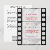 シネマスモール長方形招待状 招待状 (正面/裏面)