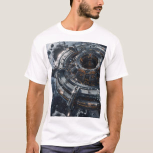 シネマティックな巨大な山景色Tシャツ Tシャツ