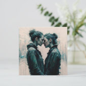 シネマティックレズビアンカップル落書き シーズンカード (スタンド正面)