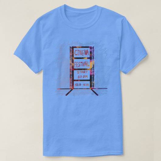 シネマフェスティバル日 Tシャツ (デザイン正面)