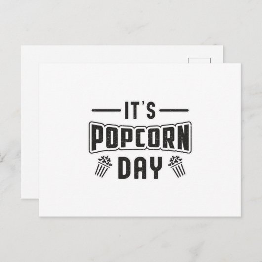 シネマポップコーンデイスナック映画ポップ・アートのフィルムギフト ポストカード (正面/裏面)
