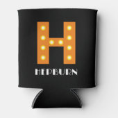 シネママーキーカスタムレター電球モノグラム 缶クーラー (正面)