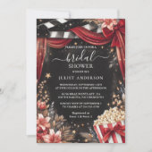 シネマムービーチケットの最人気があるブライダルシャワー 招待状 (正面)