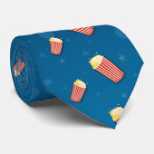 シネマムービーパーティーテーマポップコーン ネクタイ (ロール)