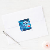 シネマムービー正方形ステッカー スクエアシール