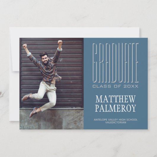 シネマレタリングフォトティール(緑がかった色)大学院発表 案内状 (正面)