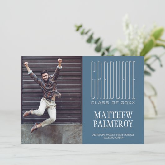 シネマレタリングフォトティール（緑がかった色）大学院発表 案内状 (スタンド正面)