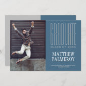 シネマレタリングフォトティール(緑がかった色)大学院発表 案内状 (正面/裏面)