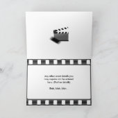 シネマ映画ナイトバースデーパーティーChalkboard 招待状 (内部)