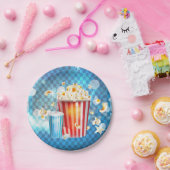 シネマ映画ムービーナイトポップコーンソーダパーティー ペーパープレート (パーティー)
