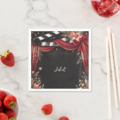 シネマ ムービー チケット 最も人気のある ブライダル シャワー スタンダードカクテルナプキン (インサイチュ)