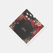 シネマ ムービー チケット 最も人気のある ブライダル シャワー スタンダードカクテルナプキン (角)