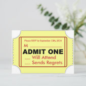 シネマRSVPカード 出欠カード (スタンド正面)