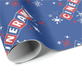 シネラマ（青） – ラッピング紙 ラッピングペーパー (ロールコーナー)