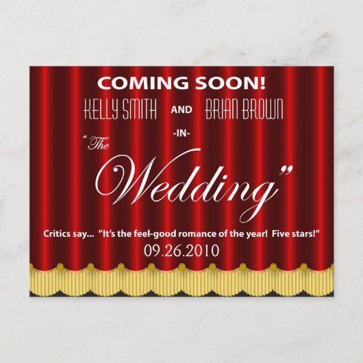 シネ救マ・ザ・デイト・ポストカード 案内ポストカード (正面)