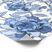 シノアイセリフランスのブルーウェルカムベビーサイン ポスター (角)