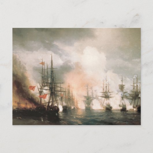 シノップ昼間の戦闘 ポストカード (正面)