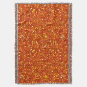 シノピアオレンジグリッター スローブランケット (正面縦)