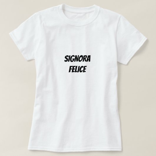 シノラフェリス |ハッピーレディ Tシャツ (デザイン正面)
