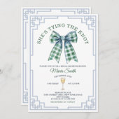 シノワジェリーシェスザノットボウブライダルシャワー 招待状 (正面/裏面)