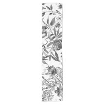 シノワズリの水彩花の植物画