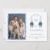 シノワズリーのジンジャージャー モノグラム フォト シーズンカード (正面)