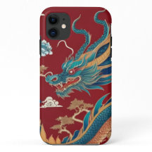 シノワズリードラゴン携帯ケース