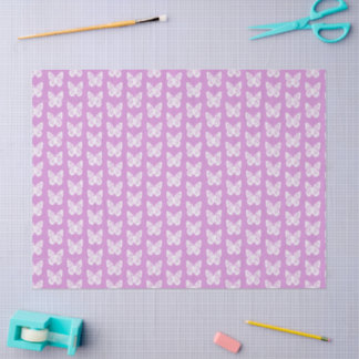 シノワズリーホワイトバタフライ フクシアピンク 薄葉紙