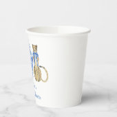 シノワズリー水彩ボウ チーター ジンジャージャー 紙コップ (左)