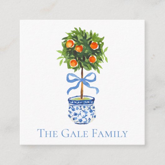 シノワズリー オレンジ トピアリー, ジンジャージャー カスタム  エンクロージャーカード (正面)