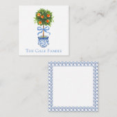 シノワズリー オレンジ トピアリー, ジンジャージャー カスタム  エンクロージャーカード (正面/裏面)