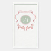 シノワズリー グリーン リボン ロゴ クレスト (正面)