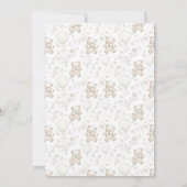 シノワズリー トワレット ドゥ ジュイ クマ 赤ちゃんのお披露目 招待状 (裏面)