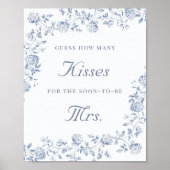 シノワズリー フローラル キスの数を当ててみて ポスター (正面)