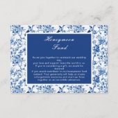シノワズリー ブルーバードと花の結婚式 エンクロージャーカード (正面)