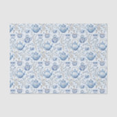 シノワズリー ブルー 花嫁のシャワー 薄葉紙 (正面)