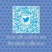 シノワズリー 青白 バタフライ ローズ エプロン