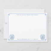 シノワズリー・ chic 文房具  名前から直接お届け ノートカード (正面)