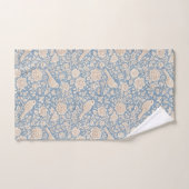 シノワズリ柄の鳥と花のシームレスパターン バスタオルセット (ハンドタオル)