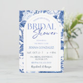 シノワセリーアジアンソウルブルーブライダルシャワー 招待状 (スタンド正面)